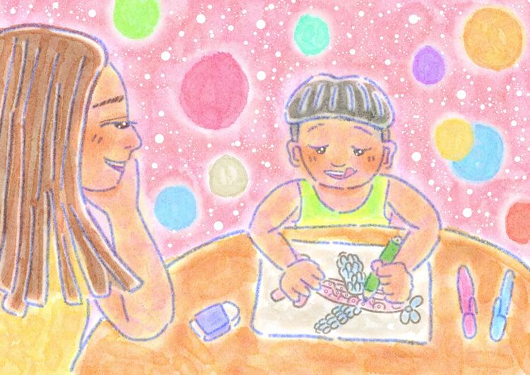 一番すきな絵を描いてごらん