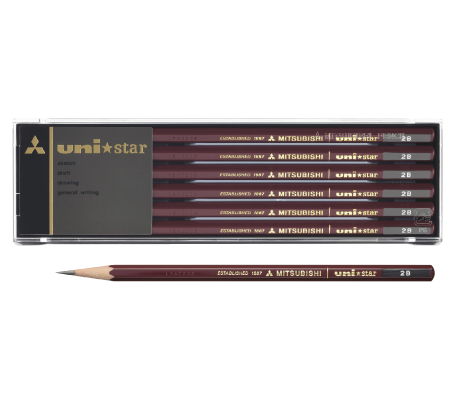 uni star鉛筆（HB～4B）